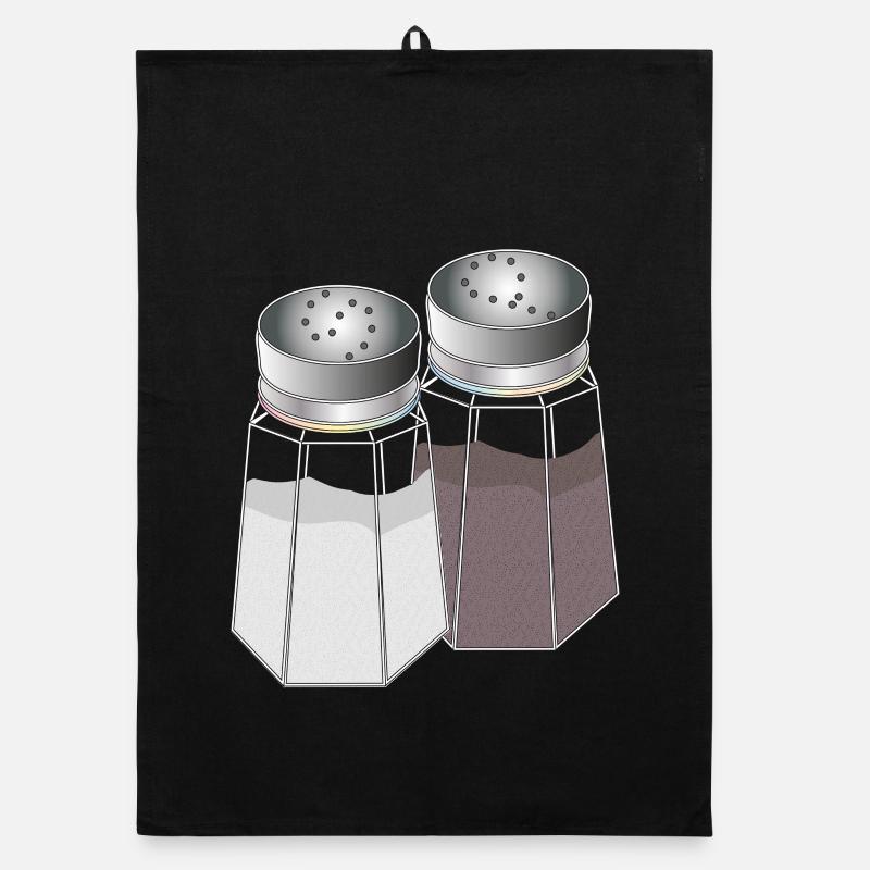 Duo classique sel et poivre – Assaisonnement élégant Torchon bio