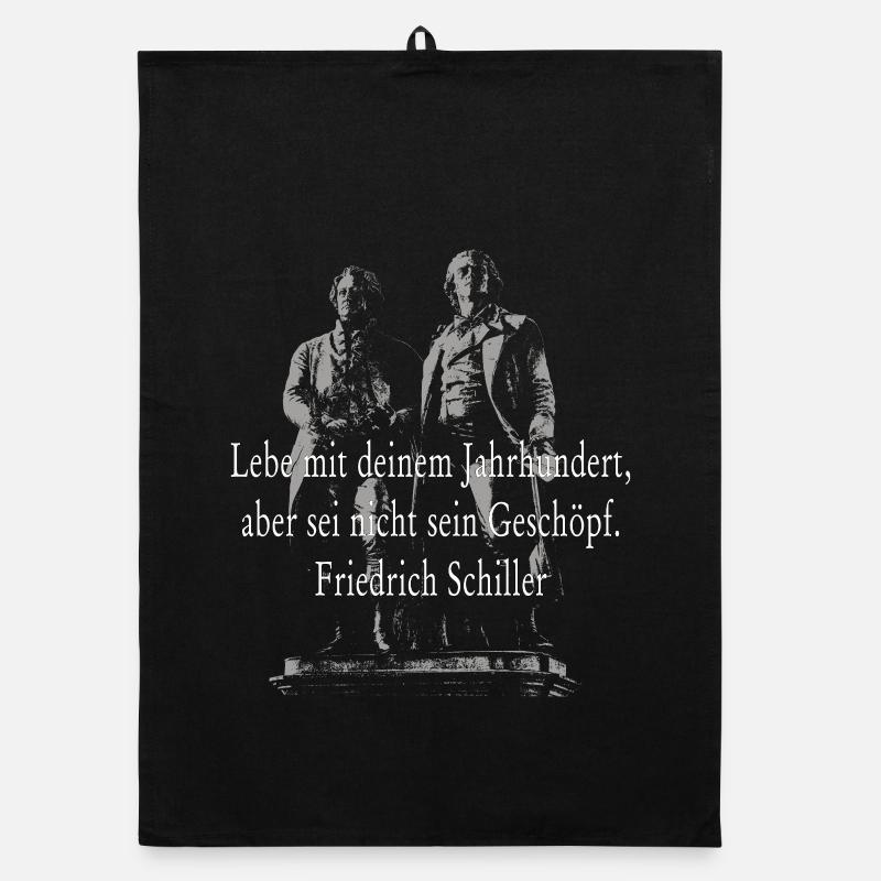 Friedrich Schiller quote Organic dish towel