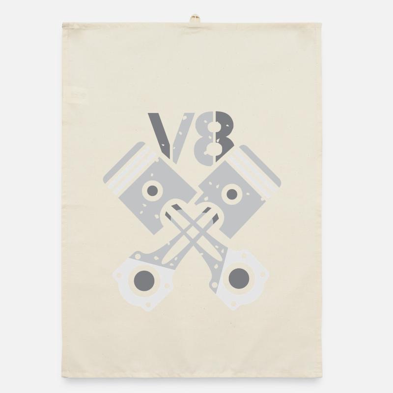 Moteur V8 à piston – Conception de puissance mécanique Torchon bio