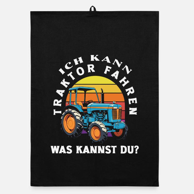I can drive a tractor, what can you do? Organic dish towel