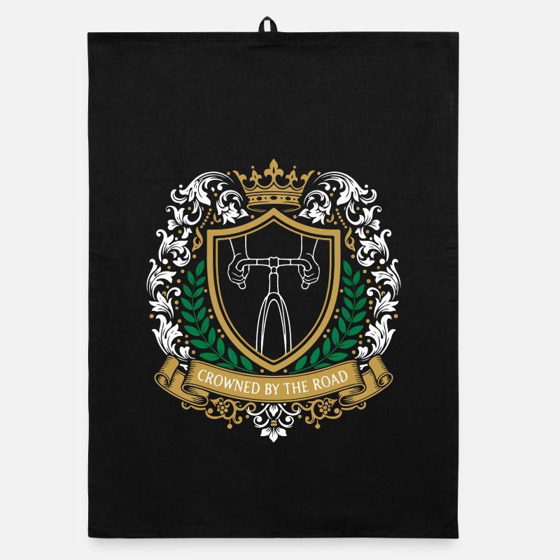 Emblème du blason royal du cyclisme Torchon bio