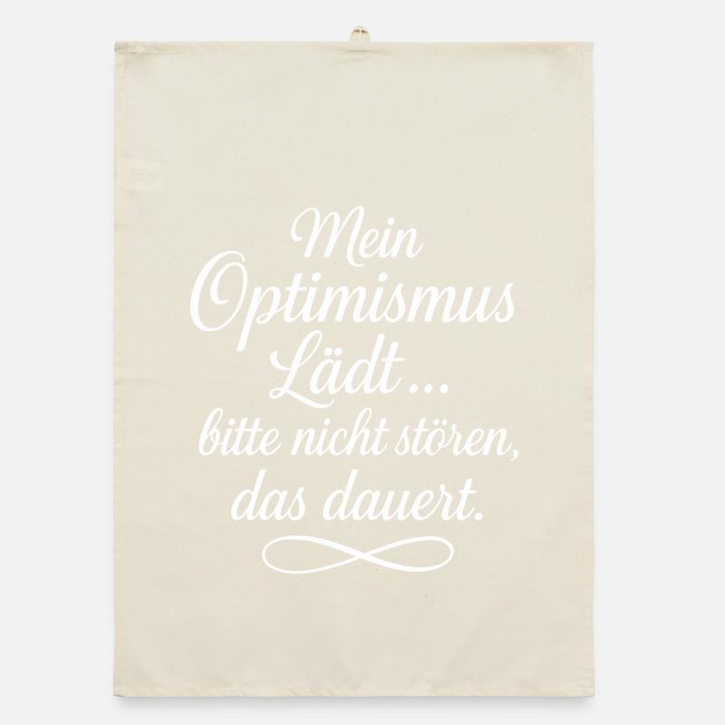 My Optimism Invites Do Not Disturb Organic dish towel