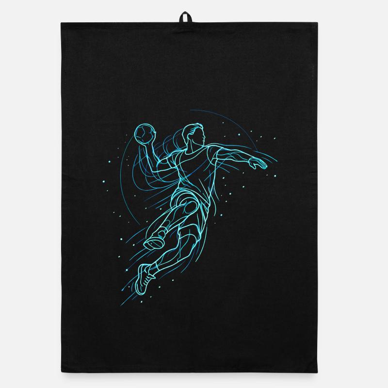 Handball Handballer Geschenk  Organic Geschirrtuch