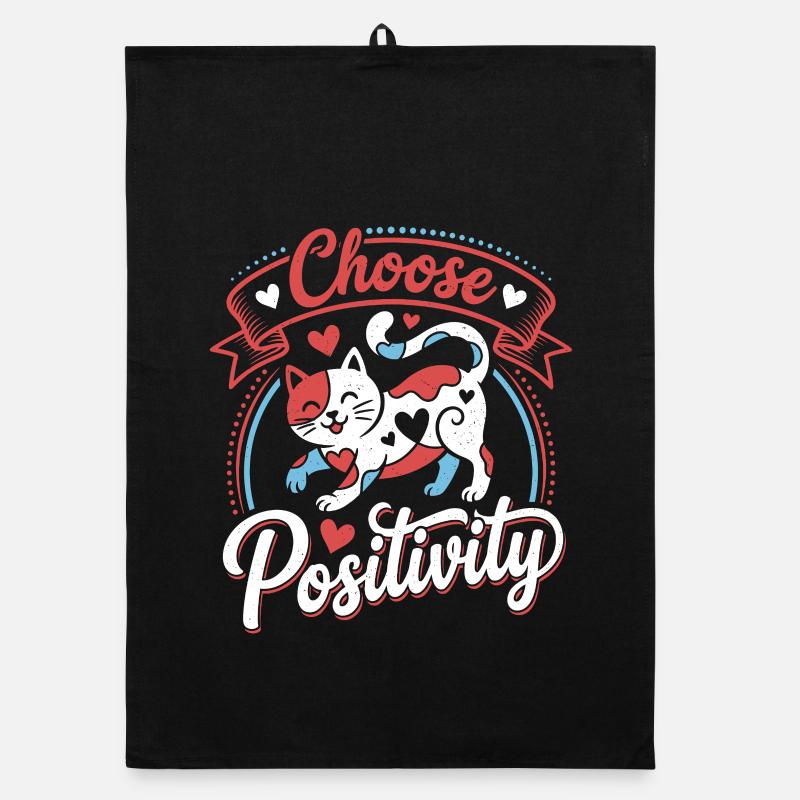 Choisissez Positive Cat Torchon bio