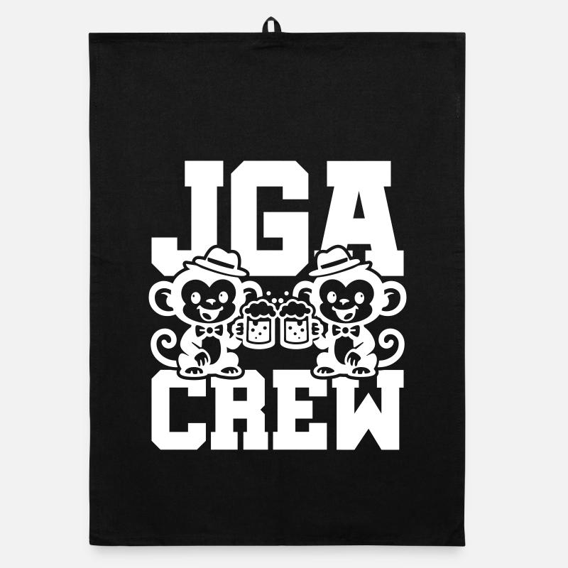 Jga Crew Junggesellenabschied Affe Organic Geschirrtuch