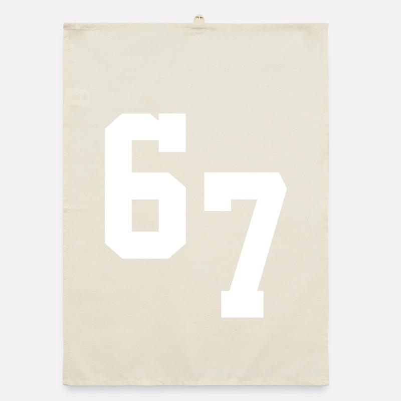Digital Neon 67 Typography Organic dish towel