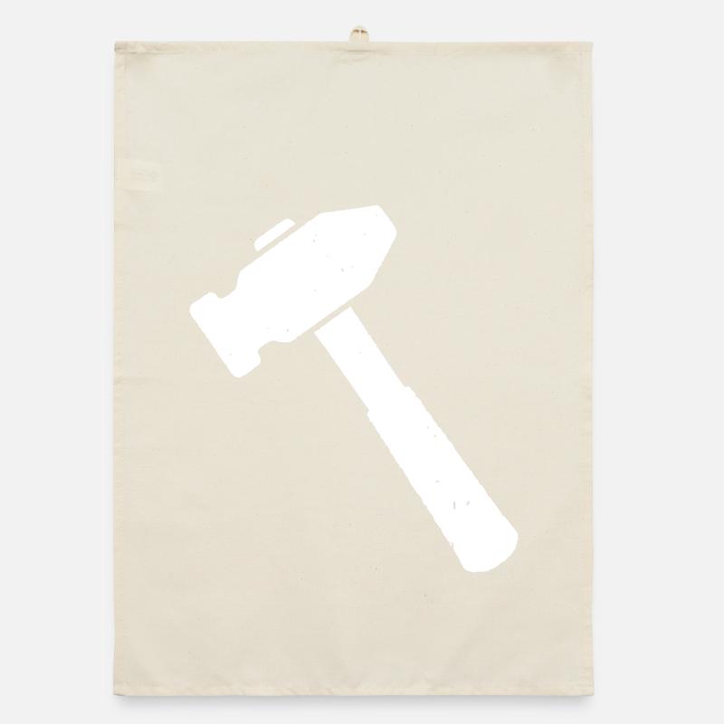 Hammer Tool Craft Icon Vector Organic dish towel