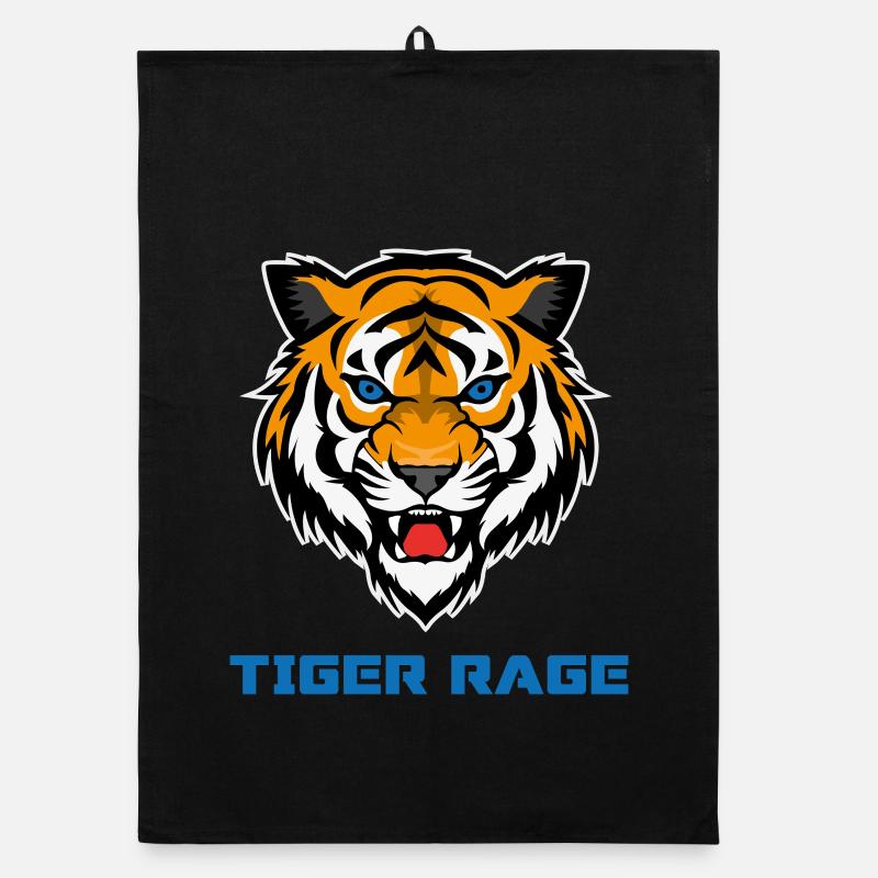 Tiger Gym Workout Organic dish towel