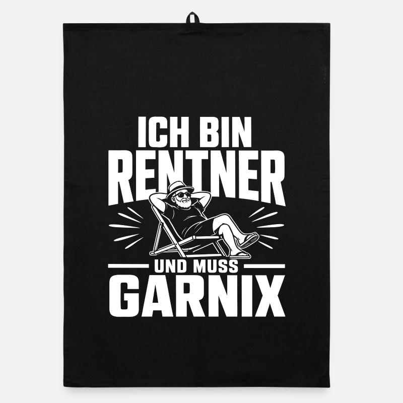 Ich bin Rentner Organic Geschirrtuch