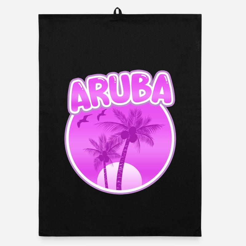 Aruba als Strand Organic Geschirrtuch