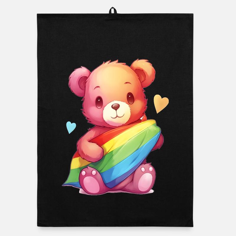 Love is a Bear Necessity Organic dish towel