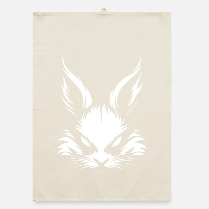 Le mauvais lapin sait :) Torchon bio