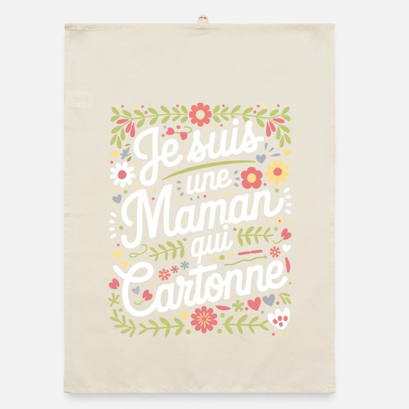 Ich bin eine erfolgreiche Mutter Organic Geschirrtuch