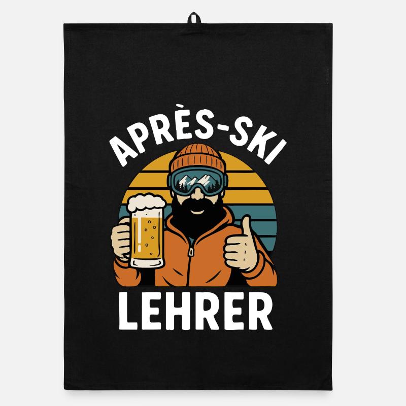 Après-Ski Instructor – Funny Ski Instructor Saying Organic dish towel