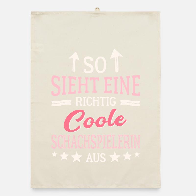 This is what a really cool chess player looks like Organic dish towel