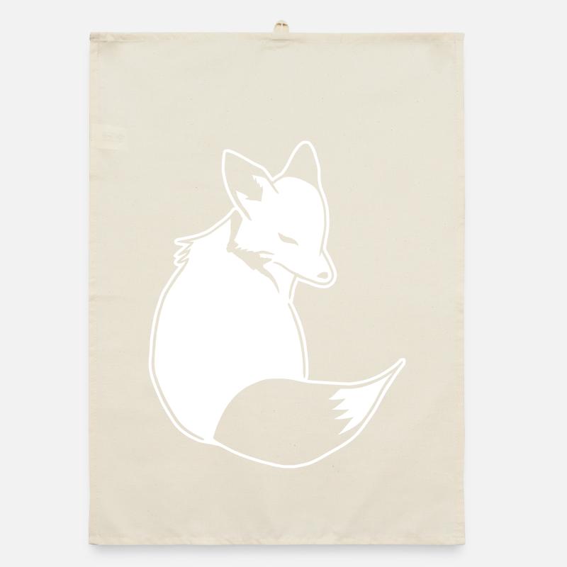 Fuchs Comic: Schlau, Foxy & Manga Style Organic Geschirrtuch