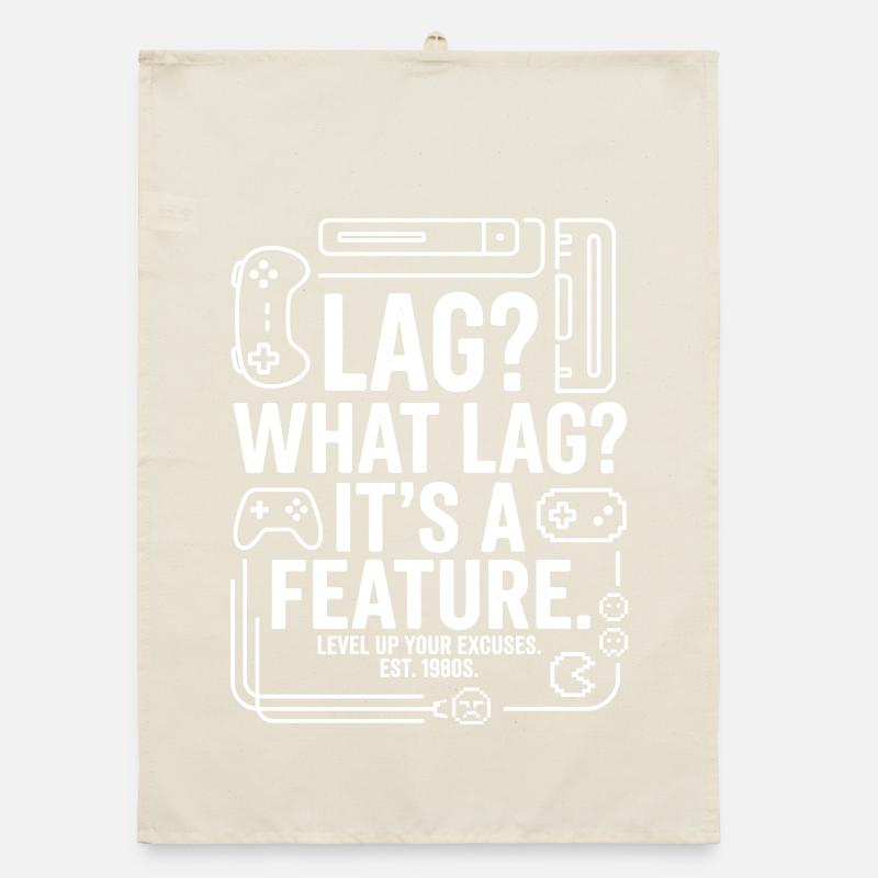 Lag? What Lag? It's a Feature Organic dish towel