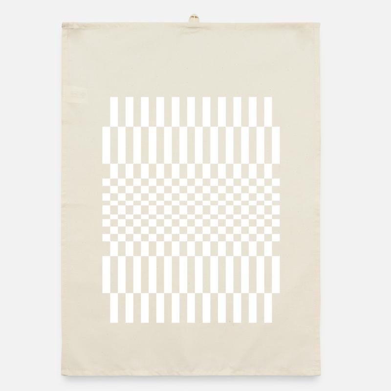 Conception du motif à damier Torchon bio