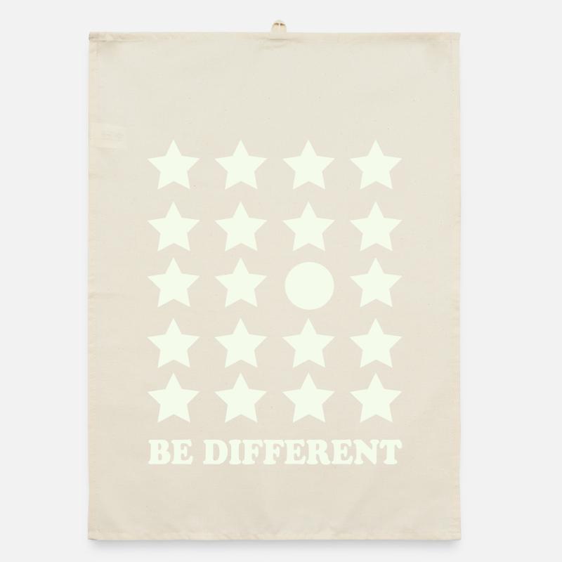 Cercle de la grille stellaire Be Different Torchon bio