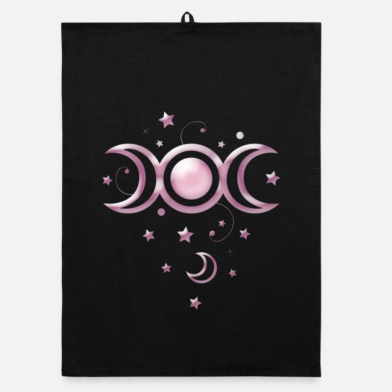 Moon Phases Wicca Organic dish towel