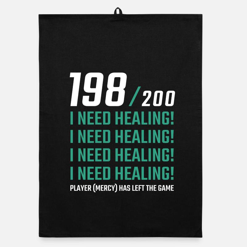 I Need Healing Gamer Organic dish towel