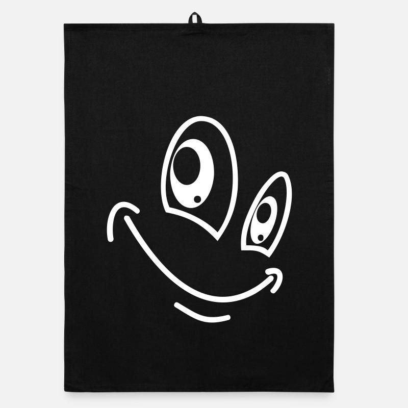 Lustiges Gesicht Organic Geschirrtuch