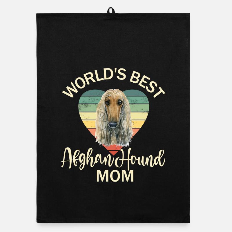 Afghan Greyhound Afghans Organic dish towel