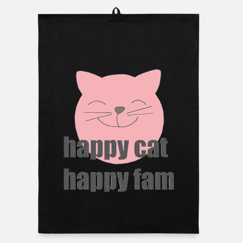 happy cat Organic Geschirrtuch