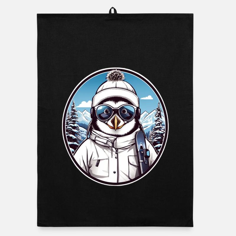 Pingouin mignon Torchon bio