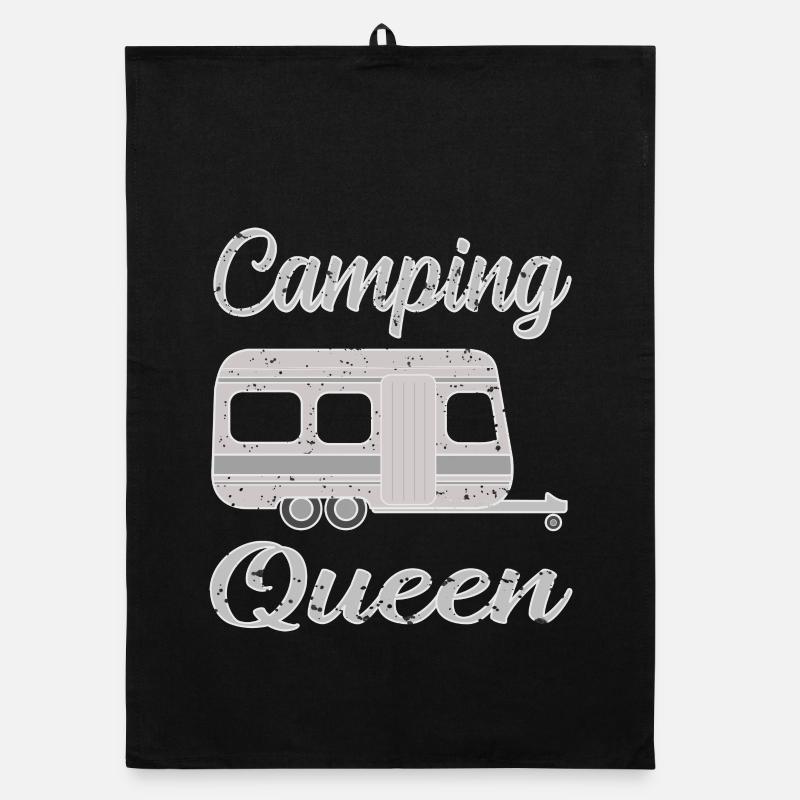Camping in a caravan Organic dish towel