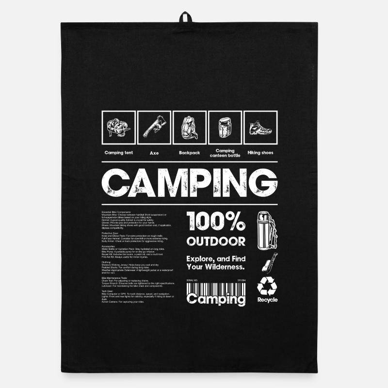 Camping im Freien Organic Geschirrtuch