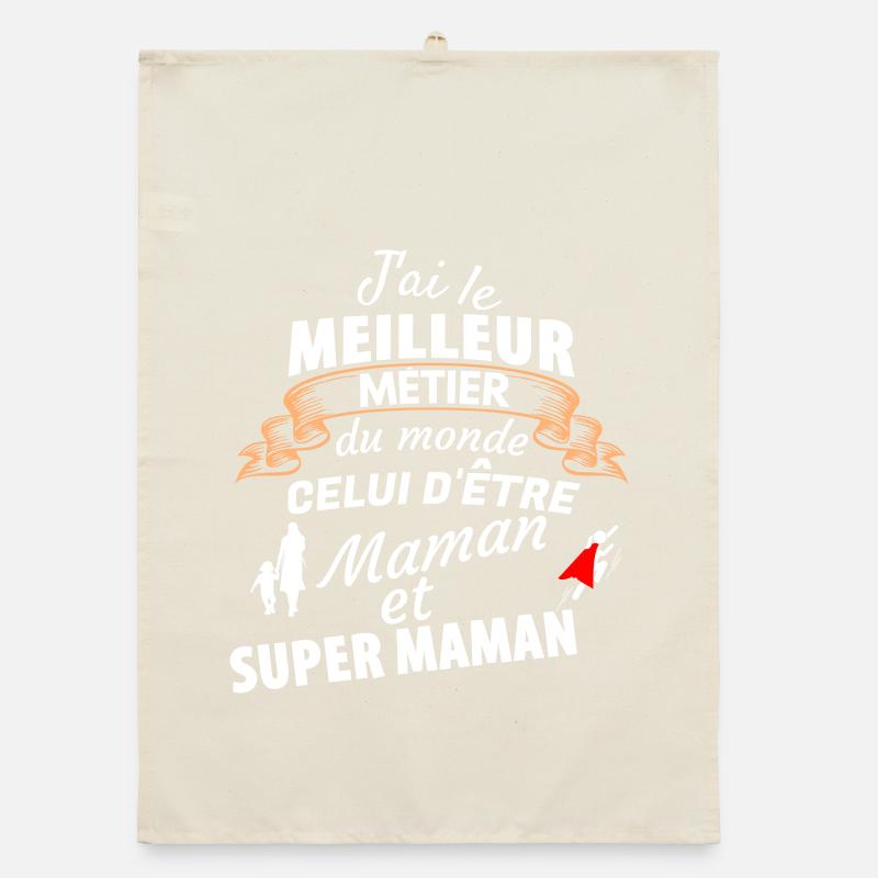 Stolz Mama Superheld Organic Geschirrtuch