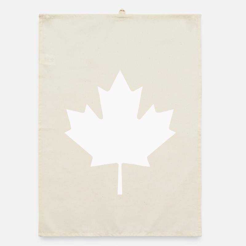 Canada Leaf Silhouette Organic dish towel