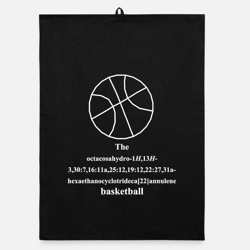 Molécule de basket-ball - IUPAC Nomenclature - Nerd Humour Torchon bio