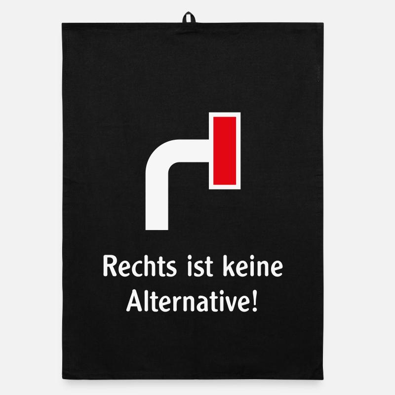 Rechts Ist Keine Alternative! (Gegen Rechts / V2) Organic Geschirrtuch