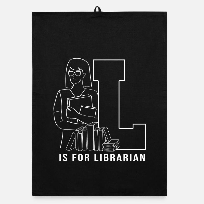 Leseratte Bibliothek Lesen Organic Geschirrtuch
