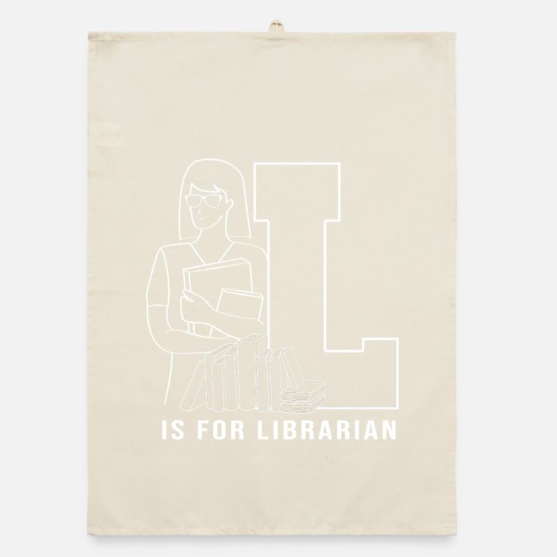 Bookworm Library Reading Organic dish towel