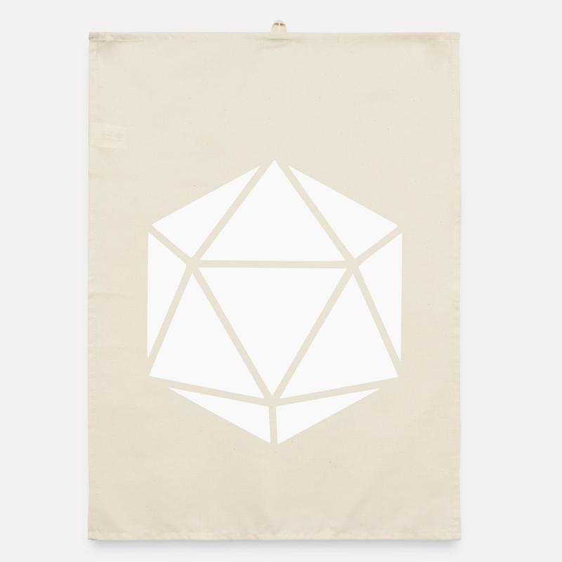 Geometric Polyhedron Diamond Organic dish towel