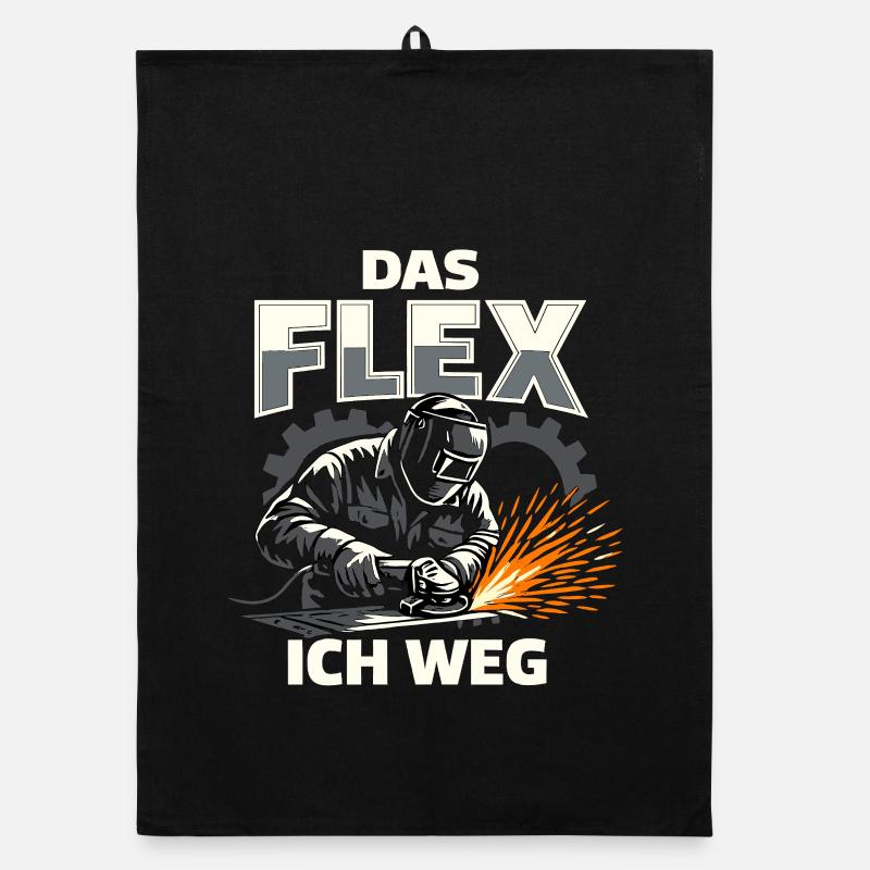 Welder Flex Grinder Funny Gift Organic dish towel