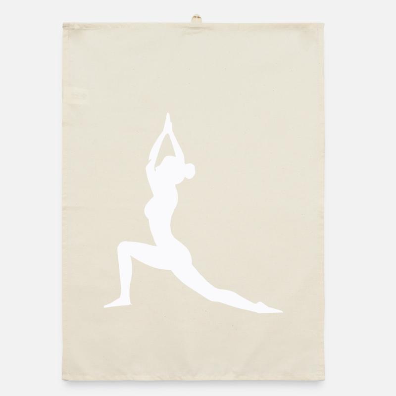 Posture de yoga Silhouette Équilibre de la force Torchon bio