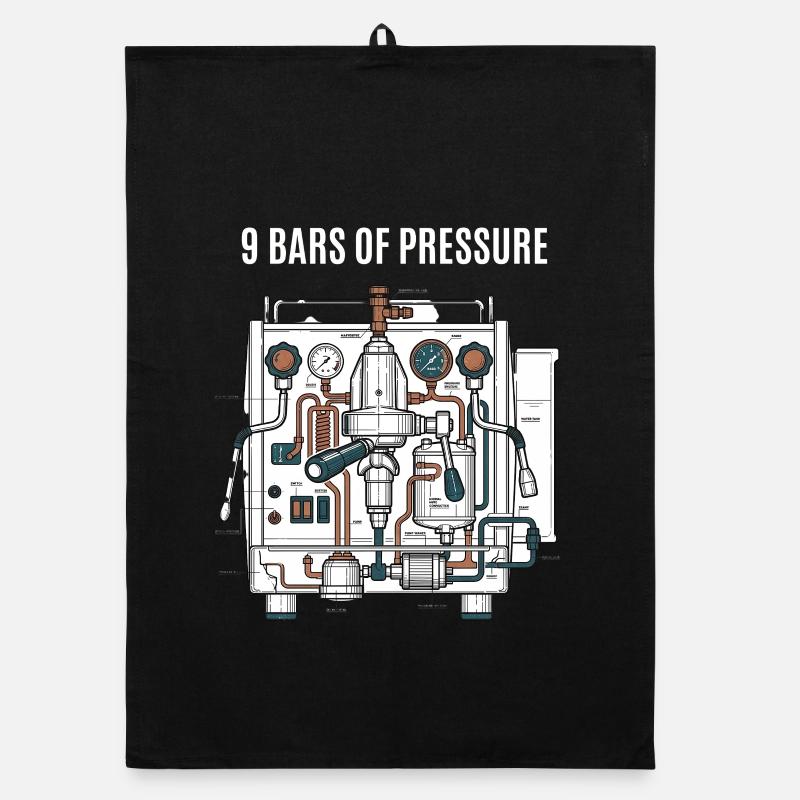 Coffee Pressure Organic Geschirrtuch