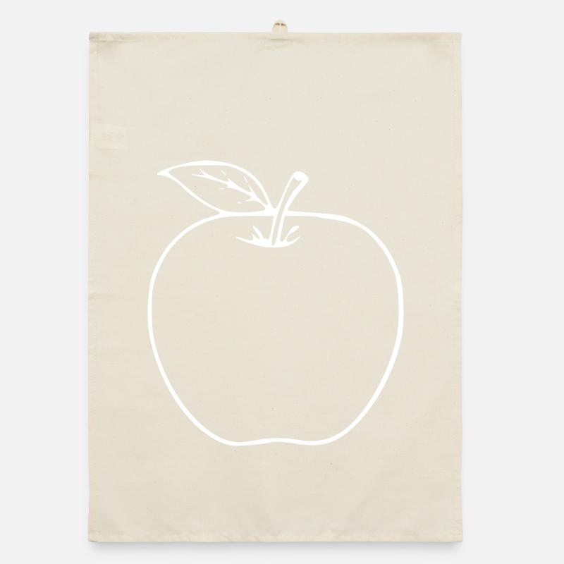 Apple Minimalist Gift Organic dish towel