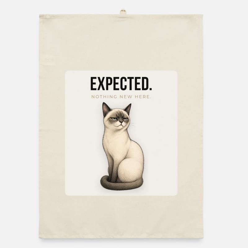 ATTENDU. Conception du mème humour sec du Noble Chat Torchon bio