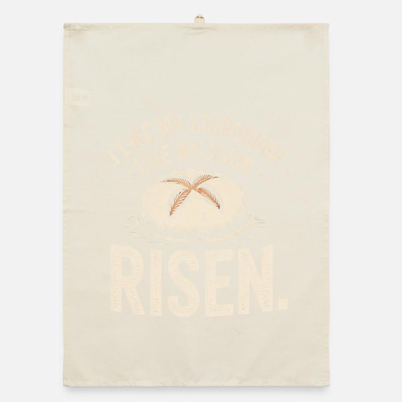 Sauerteig Jesus Risen Bread Tee Organic Geschirrtuch