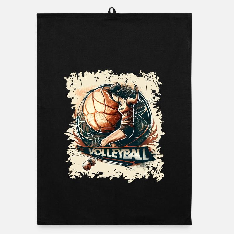 Volleyball Organic Geschirrtuch