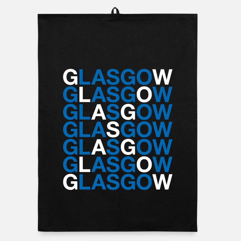 GLASGOW Drapeau de l’Écosse Torchon bio