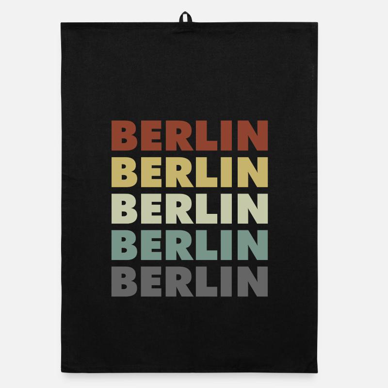 Berlin - Germany - Deutschland - Lettering Organic Geschirrtuch