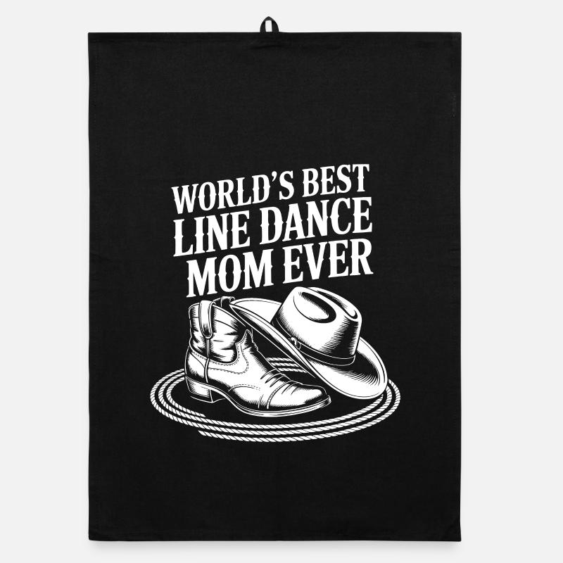World's Best Line Dance Mom Organic Geschirrtuch