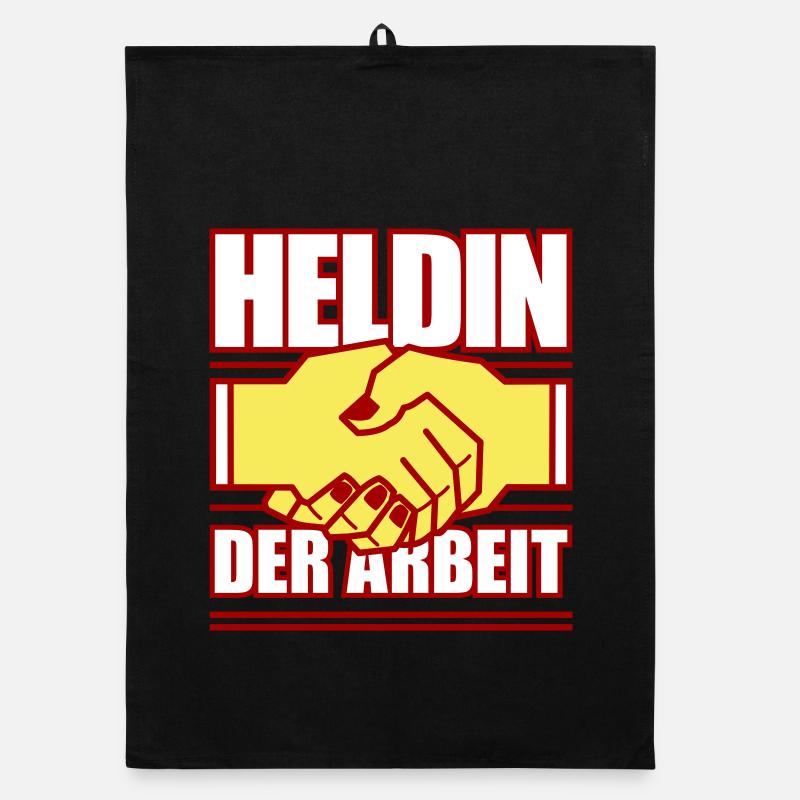 Heldin der Arbeit (Farben änderbar) Organic Geschirrtuch