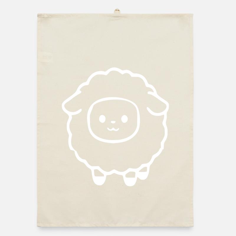 Schaf Schäfchen Lamm Organic Geschirrtuch